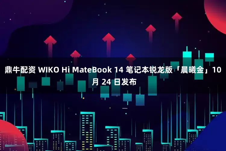 鼎牛配资 WIKO Hi MateBook 14 笔记本锐龙版「晨曦金」10 月 24 日发布