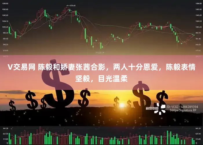 V交易网 陈毅和娇妻张茜合影，两人十分恩爱，陈毅表情坚毅，目光温柔